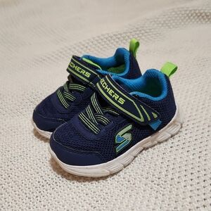 Skechers Kids' Navy and Green Shoes